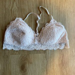✨Aerie Light Pink Lace Bralette✨
